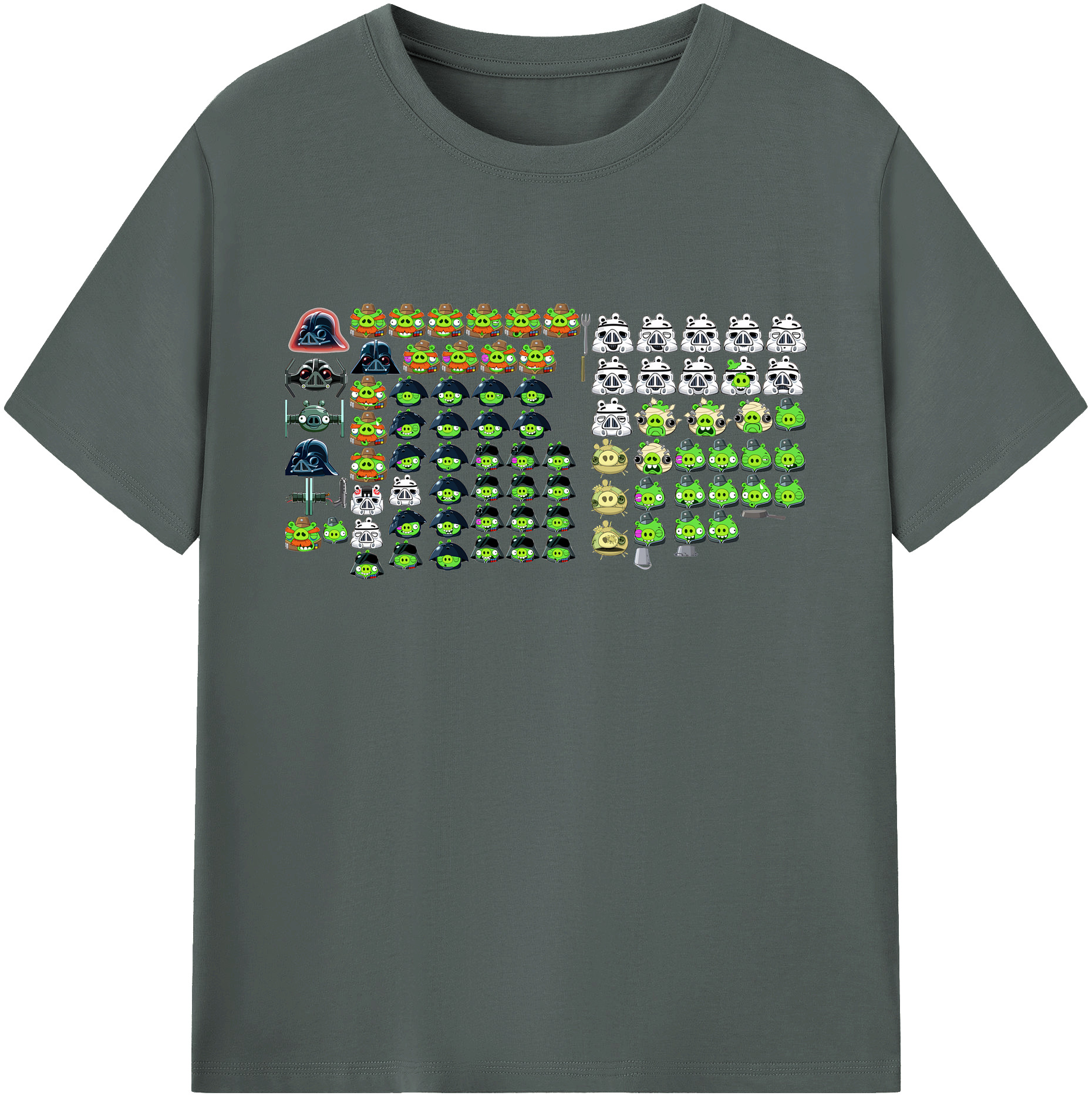 （画像用） Angry Birds アングリーバード 綿100％ メンズ半袖Tシャツ｜肌触りやわらか＆通気性